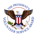 The President's Volunteer Service Award emblem