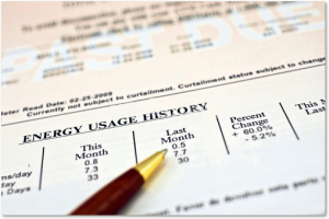 Energy Bill Close-up