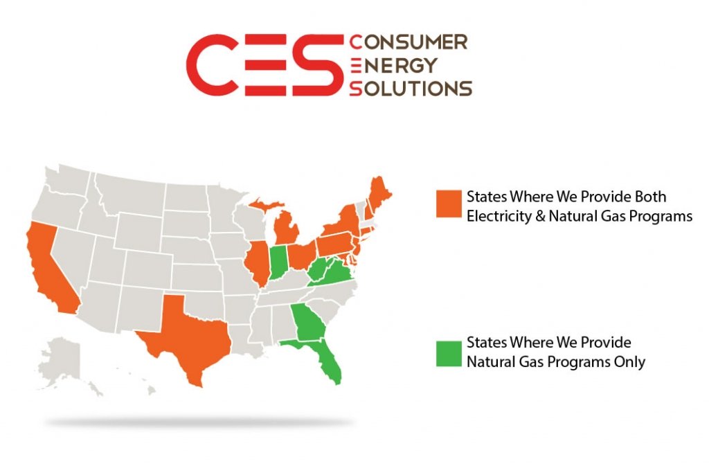 CES Deregulated Energy States Map