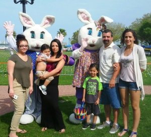 Easter Bunny and CES family